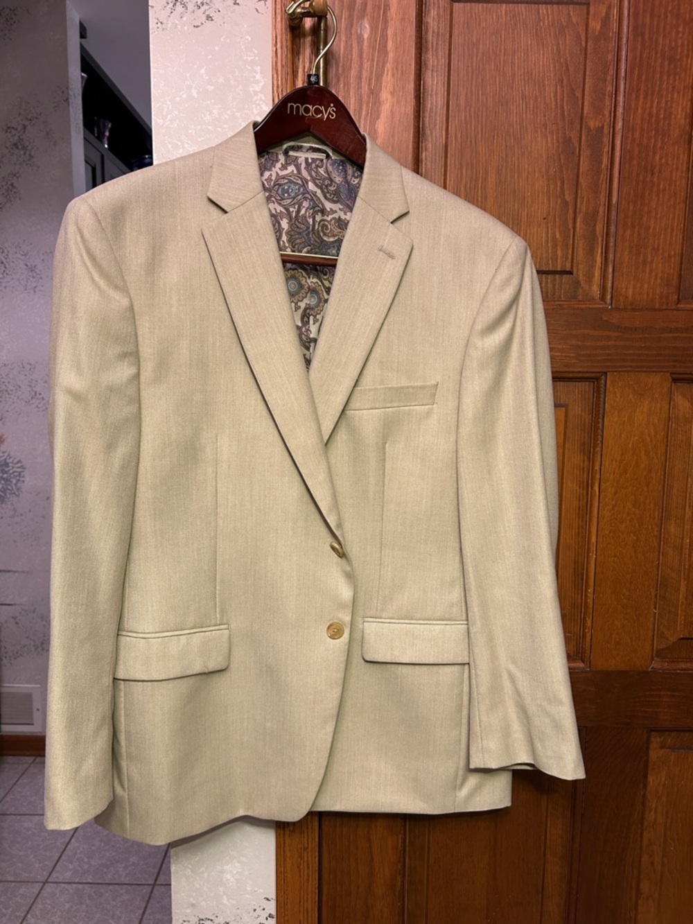Ralph Lauren Light Beige Two-Button Men's Blazer